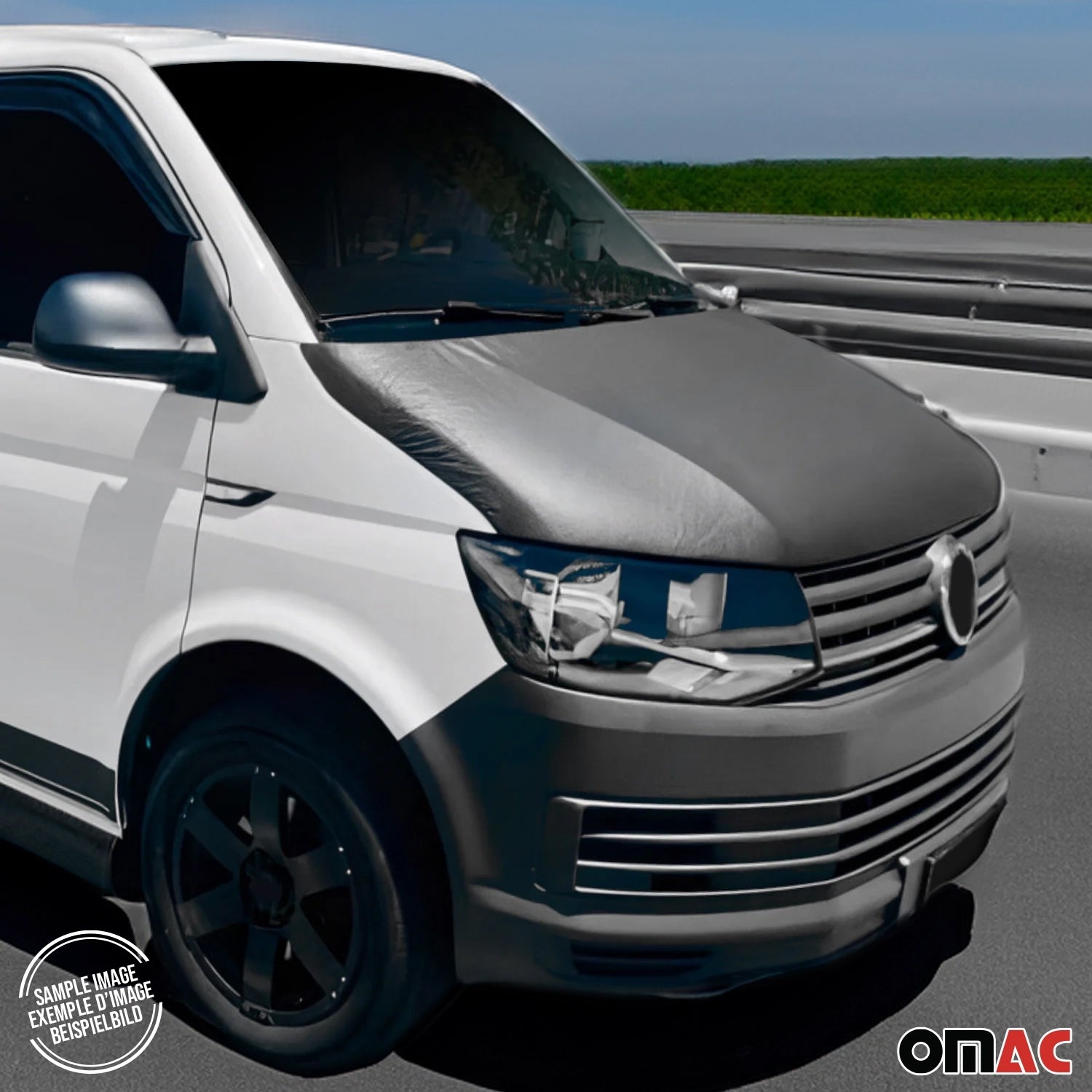 Haubenbra Bonnet Bra Steinschlagschutz für Peugeot Boxer 2014-2024 Schwarz 1tlg