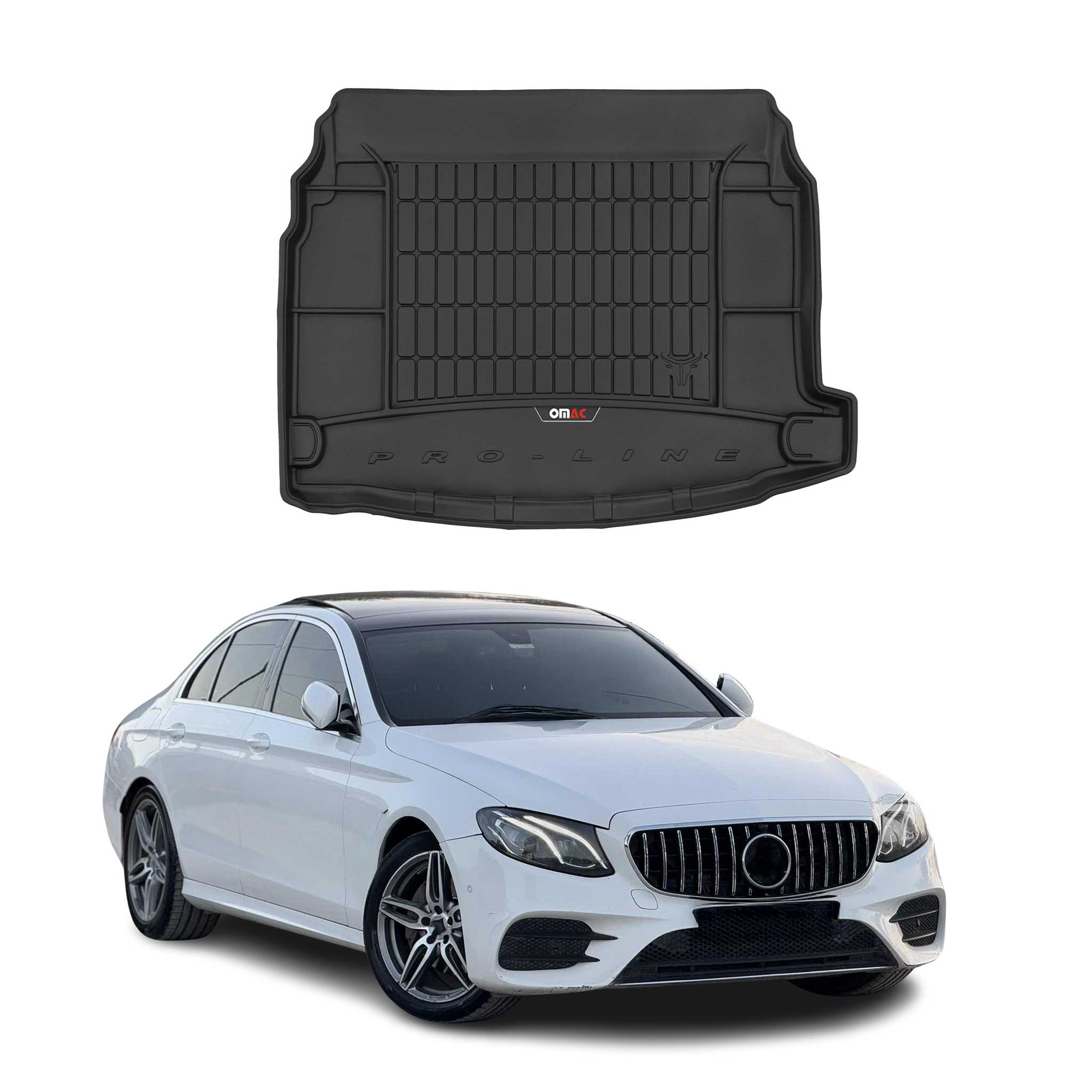 OMAC Gummi Kofferraumwanne für Mercedes E Klasse 2017-2023 TPE Laderaumwanne