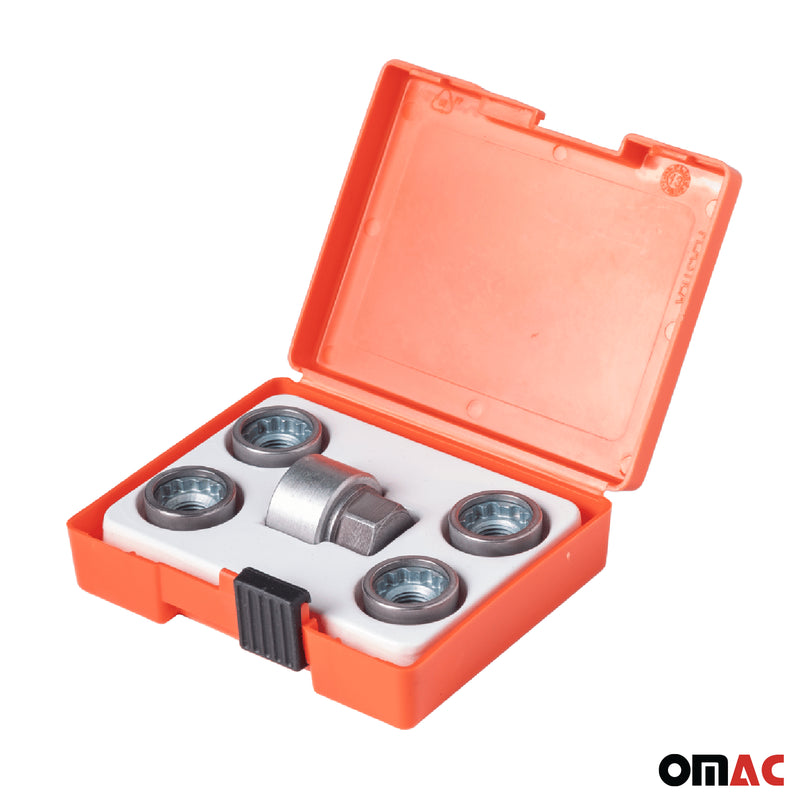 Radschloss Satz für BYD ATTO 3/ DOLPHIN 2022-2025 Felgenschloss Silber M12X1.5