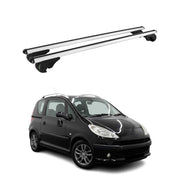 Dachträger Grundträger für Peugeot 1007 2004-2009 TÜV Aluminium Silber 2tlg