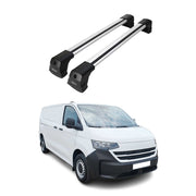 Dachträger Grundtäger für VW Transporter T7 2023-2026 75kg Aluminium Silber 2tlg