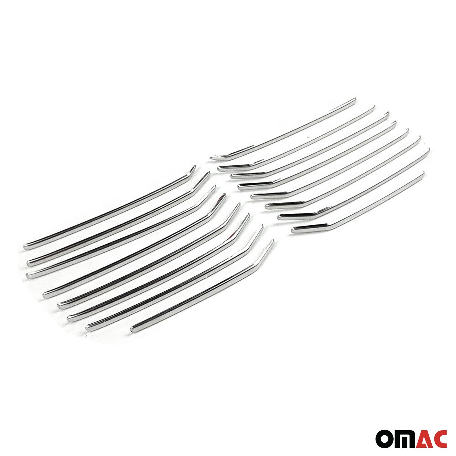 Kühlergrill Leisten Grillleisten für Skoda Superb 2015-2019 Edelstahl Chrom 16x