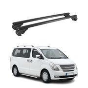 Dachträger Grundträger für Hyundai H-1 Starex II 2007-2021 TÜV Alu Schwarz 2x