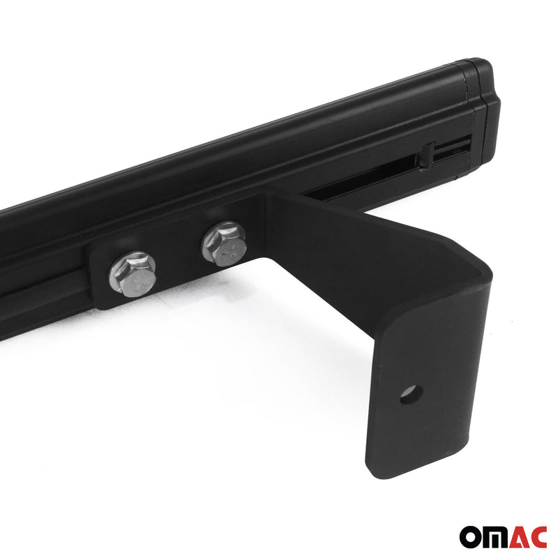 Dachträger Grundtäger für Opel Vivaro A 2001-2014 75kg Aluminium Schwarz 3 tlg