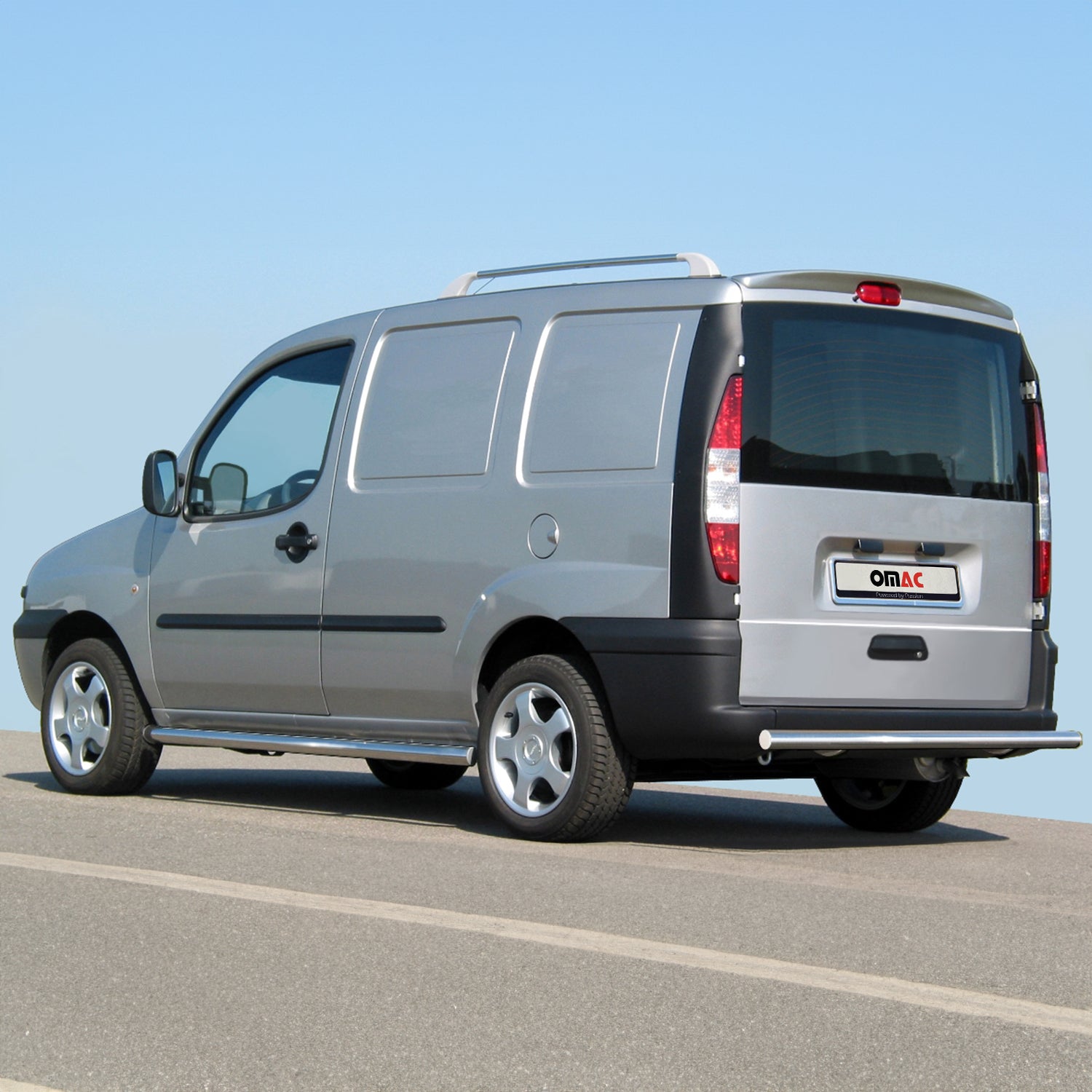 Heckspoiler Dachspoiler für Fiat Doblo 2000-2010 Hecktür Silber 1tlg