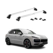 Dachträger Grundtäger für Porsche Cayenne 2019-2026 100kg Alu Silber 2 tlg ABE