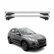 Menabo Dachträger Grundtäger für Peugeot 4008 2012-2017 Aluminium Silber 2 tlg