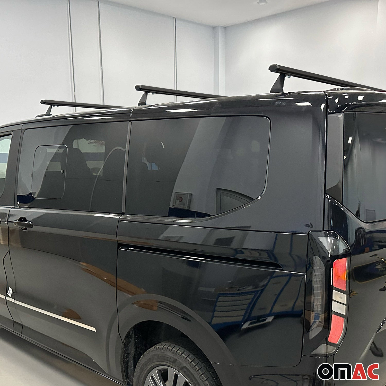 Dachträger Grundtäger für VW Transporter T7 2023-2026 75kg Alu Schwarz 3 tlg