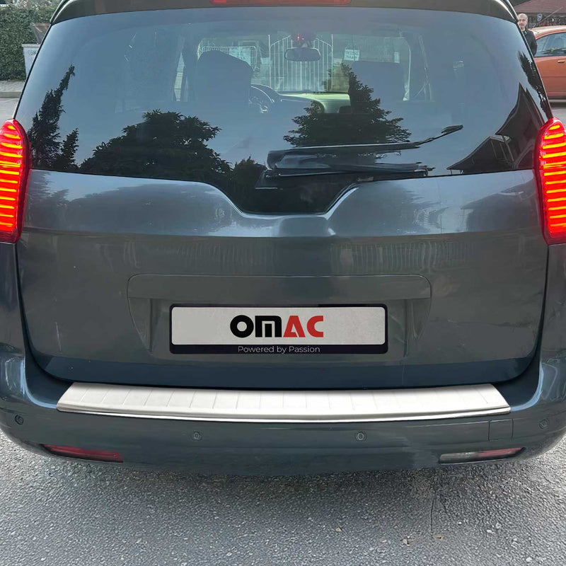 Ladekantenschutz Stoßstangenschutz für Peugeot 5008 2009-2017 Edelstahl Silber