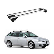 Dachträger Grundträger für Alfa Romeo 156 Crosswagon 2004-2007 TÜV Alu Silber 2x