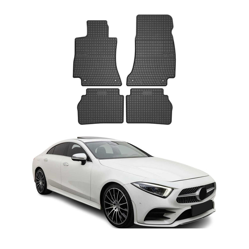 OMAC Gummi Fußmatten für Mercedes CLS Klasse C257 2018-2025 Automatte Schwarz 4x