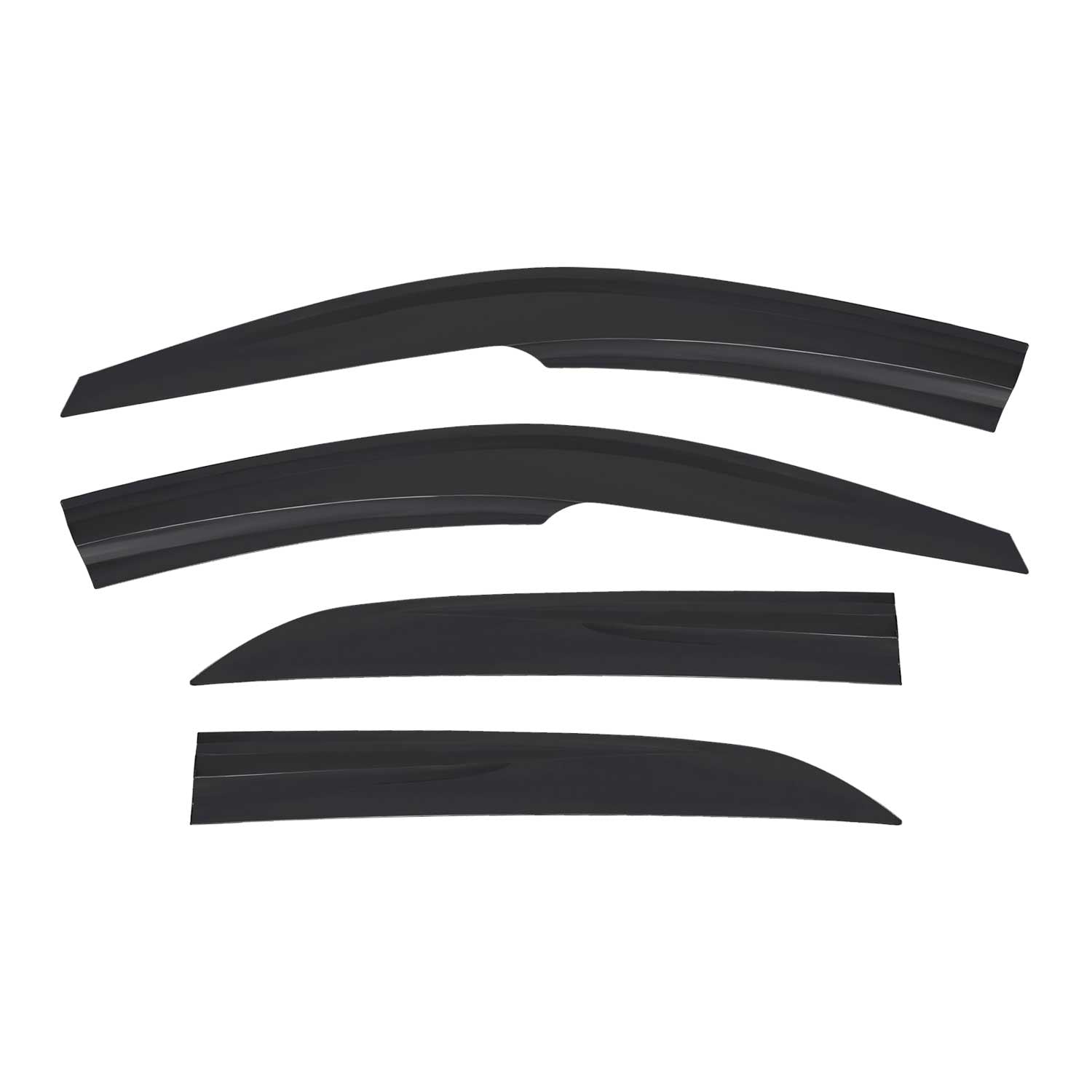 4x Windabweiser Regenabweiser für Hyundai i20 2014-2020 Schrägheck Acryl Dunkel