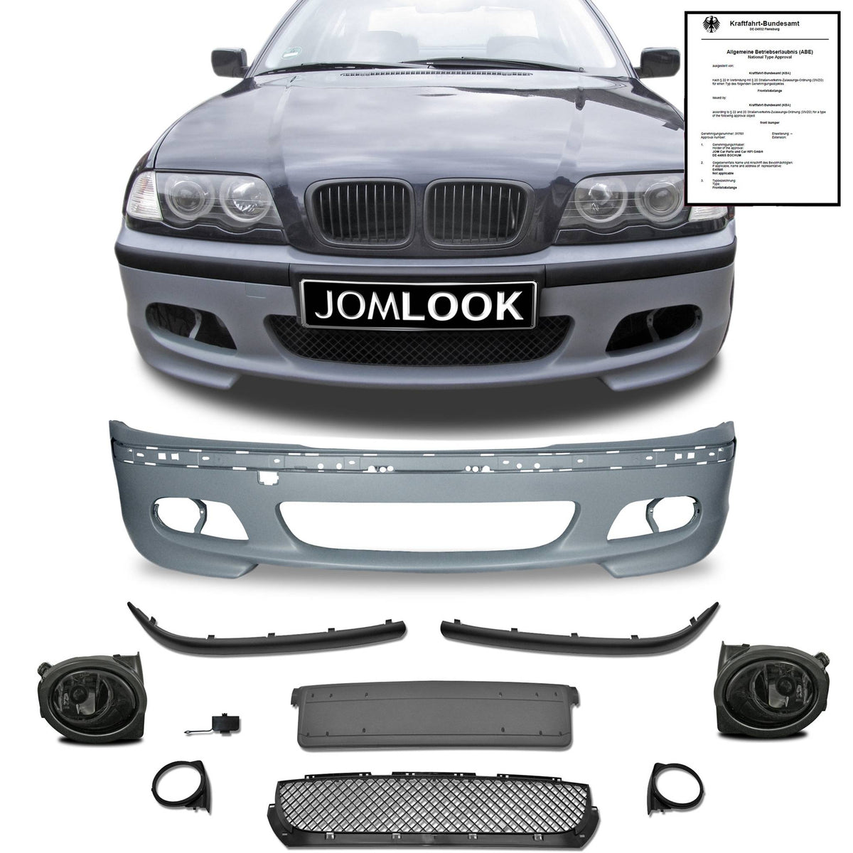 JOM Frontstoßstange für BMW E46 Limo Touring nicht passend bei M3 Modellen mit ABE