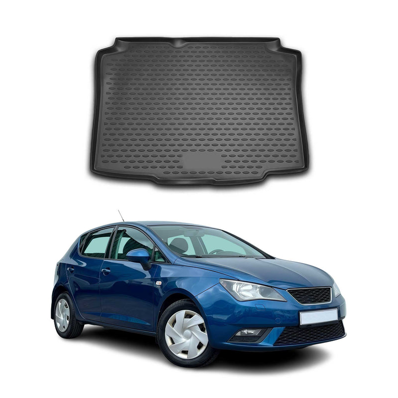 Kofferraummatte Kofferraumwanne für Seat Ibiza Schrägheck 2008-2017 Gummi TPE