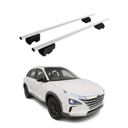 Dachträger Grundtäger für Hyundai Nexo 2019-2026 75kg Metall Silber 2 tlg