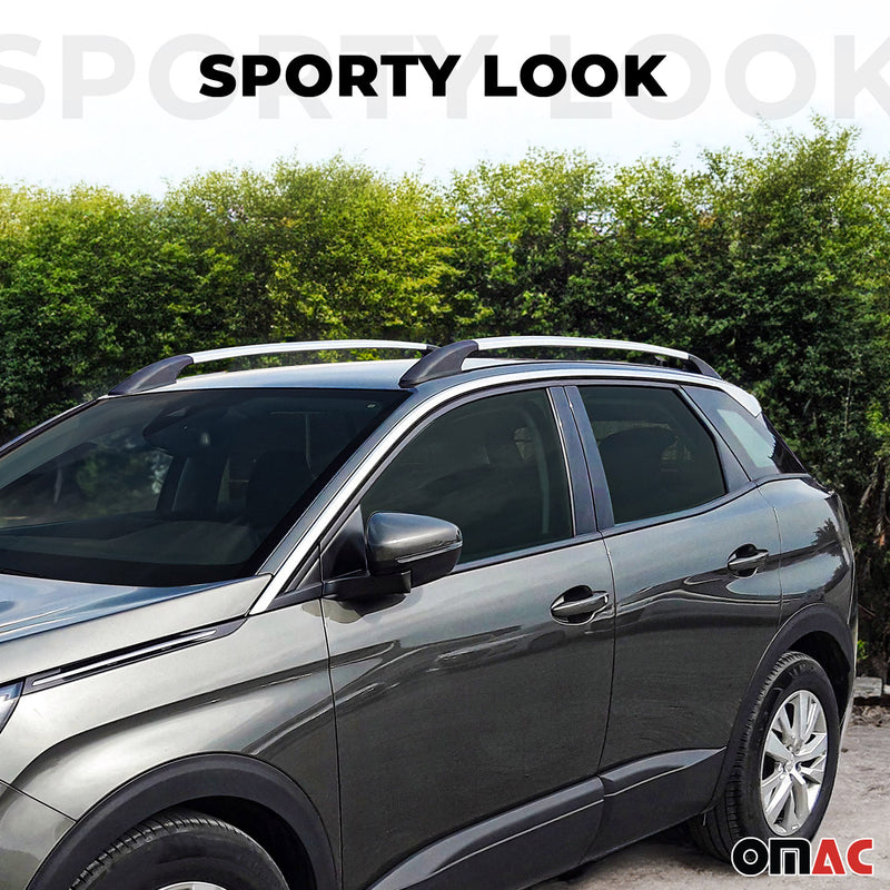 Aluminium Dachreling Relingträger für Hyundai i10 2013-2016 Silber 2x