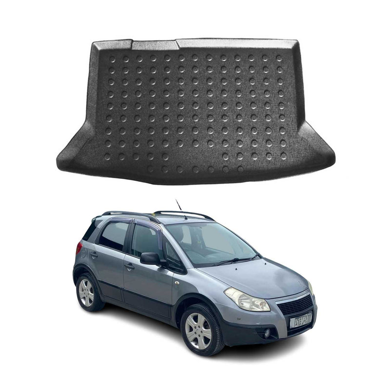 Kofferraumwanne Laderaumwanne für Fiat Sedici 2005-2012 Gummi TPE Schwarz