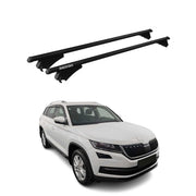 Menabo Grundträger Dachträger für Skoda Kodiaq 2016-2024 ABE Alu Schwarz 2x