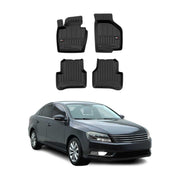 OMAC Gummi Fußmatten für VW Passat B7 2010-2015 Premium TPE Automatten 4tlg