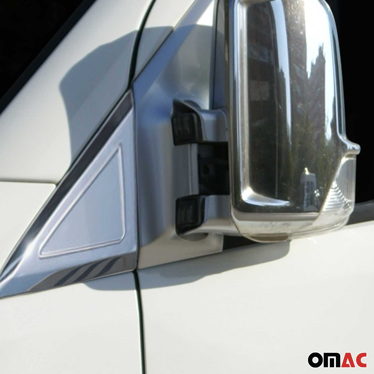 Fensterdreieck Fensterleisten für VW Crafter 2006-2017 Edelstahl Chrom 2tlg