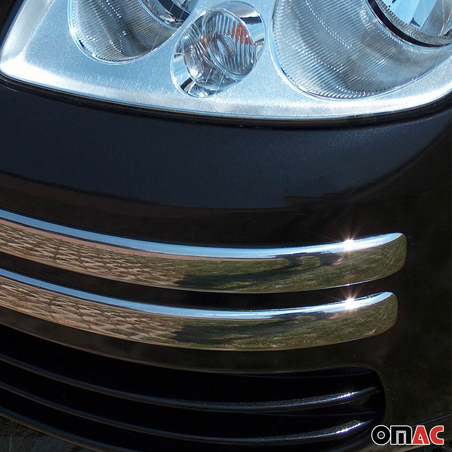 Kühlergrill Leisten Grillleisten für VW Caddy 2003-2010 Edelstahl Chrom 4tlg