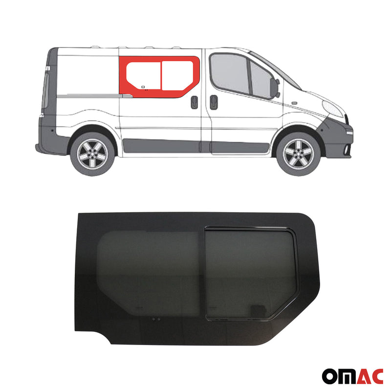 Seitenfenster Auto Schiebefenster für Opel Vivaro 2001-2014 Rechts L1 L2