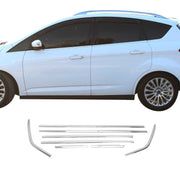 Fensterleisten Zierleisten für Ford C-Max 2010-2019 Edelstahl Chrom 8tlg