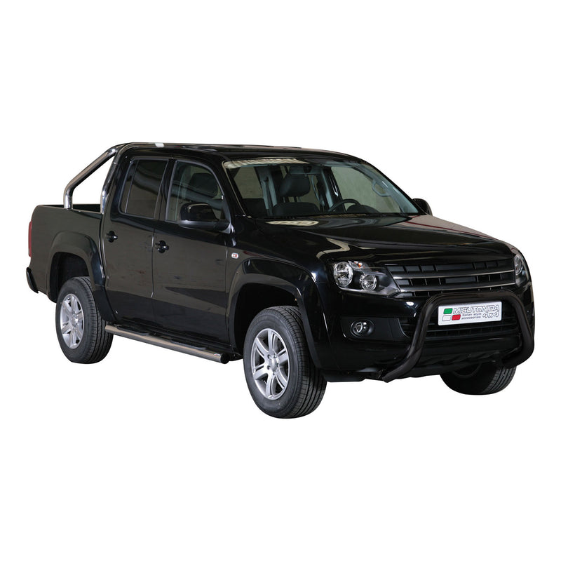 Frontbügel Frontschutzbügel für VW Amarok V6 2016-2024 ø76mm Stahl Schwarz