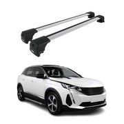 Dachträger Gepäckträger für Peugeot 3008 II 2016-2024 ABE Aluminium Grau 2x