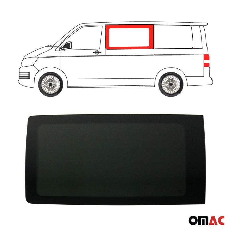 Seitenfenster Auto Seitenscheibe für VW T5 2003-2015 Links Schwarz L1 L2