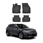 OMAC Gummi Fußmatten für VW Tiguan 2016-2024 Premium TPE 3D Automatten 4tlg