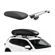 Carbonlook Dachbox 400L + Alu Dachträger BMW 5er Touring G31 2017-2023 Silber