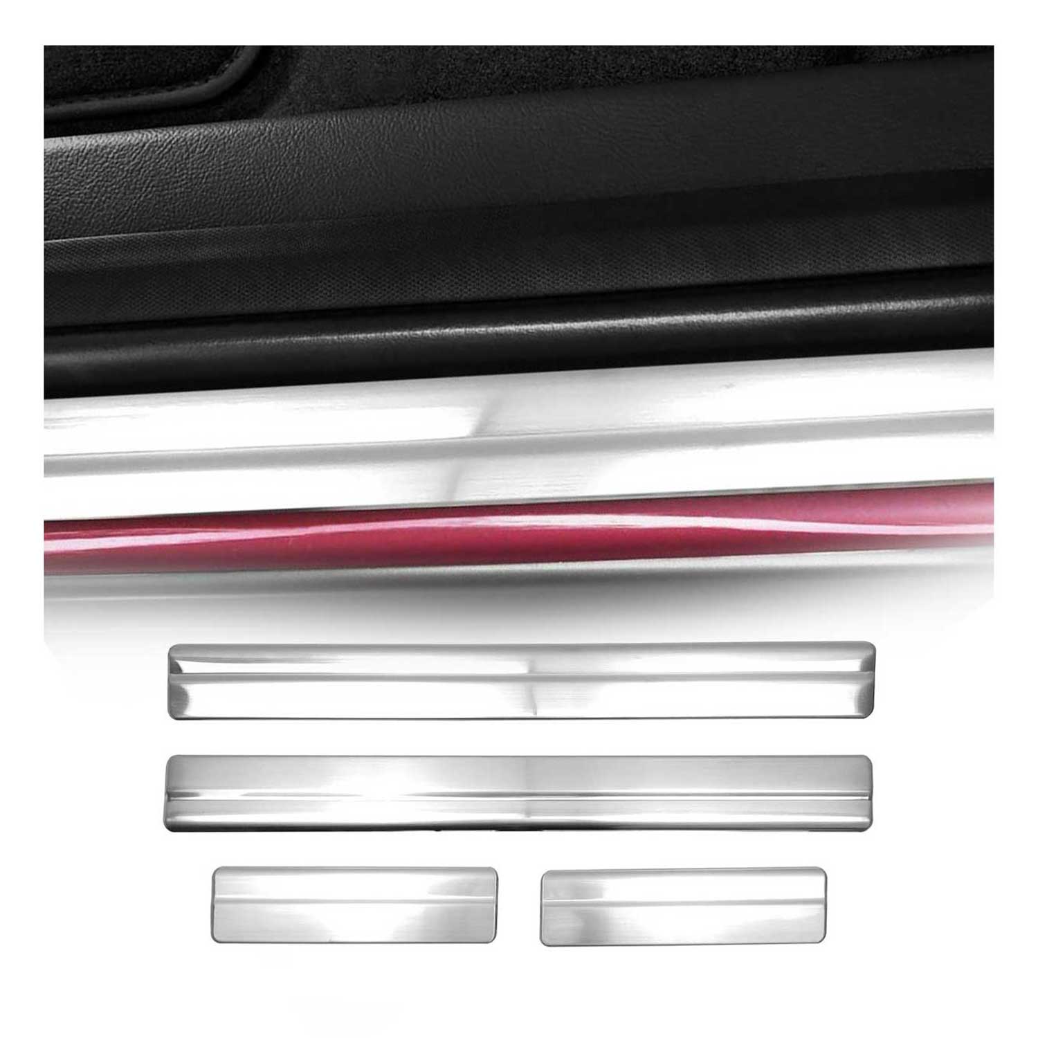 Einstiegsleisten Türschweller für Ford Focus 2010-2018 Edelstahl Chrom 4tlg