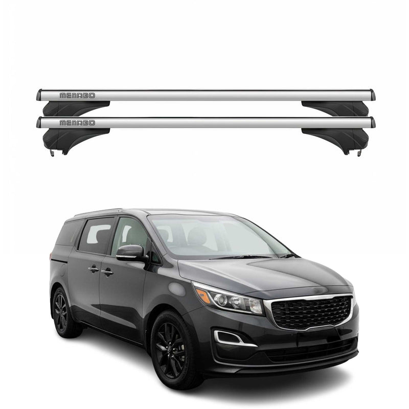 Menabo Dachträger für KIA Gran Sedona III / Sedona III 2014-2025 Alu Silber 2tlg