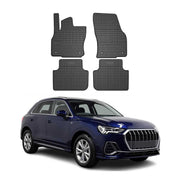 OMAC Gummi Fußmatten fürAudi Q3 Q3 Sportback F3 2018-2025 Automatten Schwarz 4x