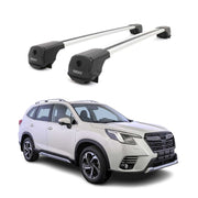Dachträger Grundträger für Subaru Forester V 2018-2025 Aluminium 75kg Grau 2tlg