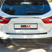 Ladekantenschutz für Nissan Qashqai J11 2013-17 Pre-FL Edelstahl carbon foliert