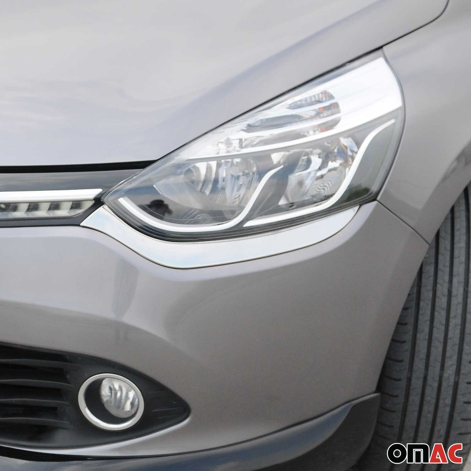 Scheinwerfer Scheinwerferblende für Renault Clio 4 Grandtour 2012-2019 Chrom 2x