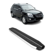 Seitenbretter Trittbretter für Kia Sportage mk2 JE 2005-2010 Alu Schwarz