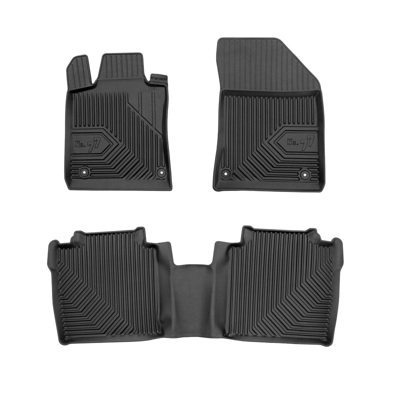 Fußmatten Gummimatten Antirutsch für DS 9 2020-2025 Gummi TPE Schwarz 3 tlg