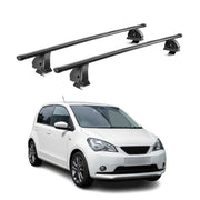 Stahl Dachträger für Seat Mii 2011-2021 TÜV Abschließbar 75 kg 2tlg Schwarz