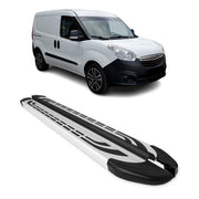 Seitenschweller Seitenbretter für Opel Combo Kurzer D 2011-2018 Alu Grau