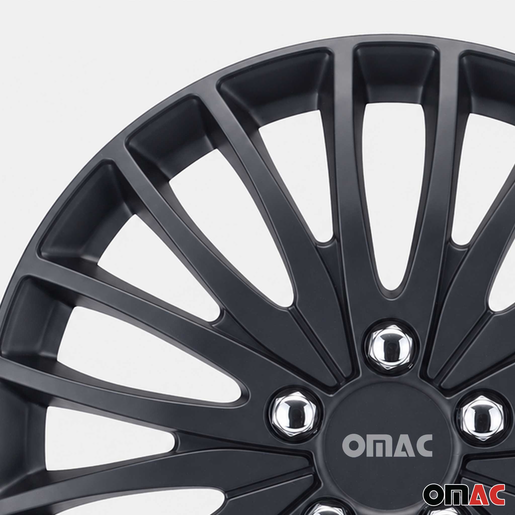16 Zoll Universal Radblenden Radkappen Radzierblenden Matte Schwarz ABS 4 Stück