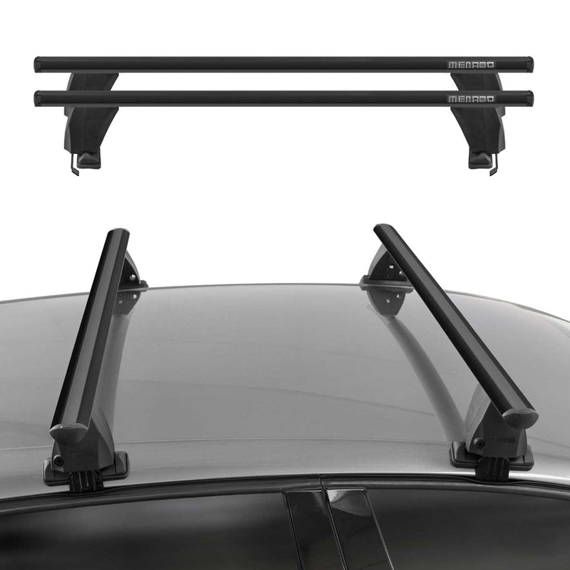 Menabo Dachträger Grundtäger für Ford Ranger 2012-2022 DoubleCab ABE Schwarz 2x