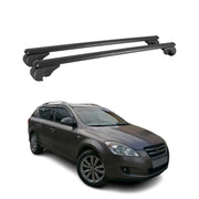 Dachträger für Kia Ceed SW 2007-2018 Gepäckträger Grundträger Alu Schwarz 2x