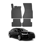 OMAC Gummi Fußmatten für Audi A6 C7 2011-2018 Automatten Gummi Schwarz 4tlg