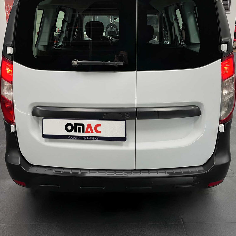 Ladekantenschutz Stoßstangenschutz für Dacia Dokker 2012-2024 Edelstahl Dunkel