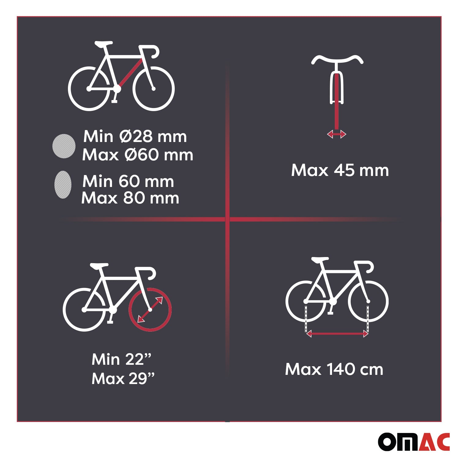 Menabo Fahrradträger Huggy Dachfahrradträger für Fahrrad bis 15kg ABE Stahl 2tlg