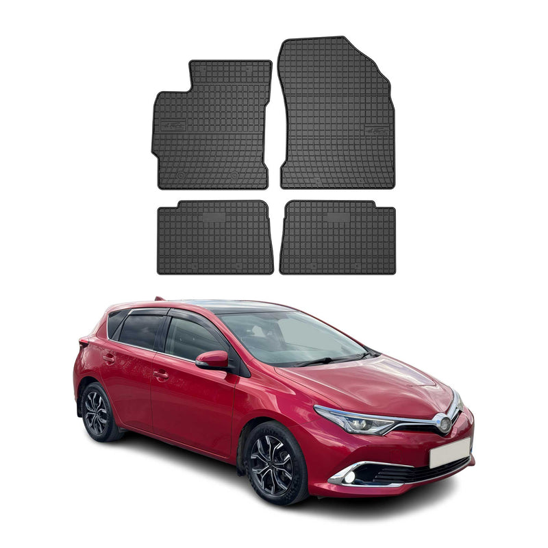OMAC Gummi Fußmatten für Toyota Auris 2013-2018 Automatten Gummi Schwarz 4tlg
