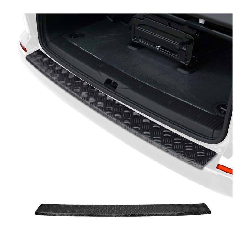 Ladekantenschutz Stoßstangen für VW T6 T6.1 2015-2024 Einzeltür Alu Schwarz